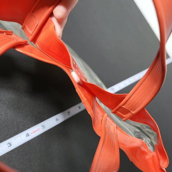 Vintage 1987 Talking Tops Beachasaurus Blue Dinosaur Bag with Snap Closure - Picture 5 of 9